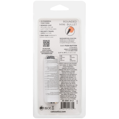 Turbo Buzz Rounded Mini Bullet - Orange