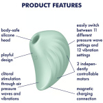 Satisfyer Pear Diver - Air Pulse Stimulator Plus  Vibration - Mint