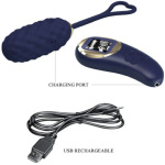 Vivian Remote Control Vibrating Egg - Blue