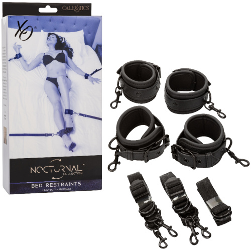 Nocturnal Collection Bed Restraints - Black