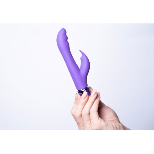 Hailey 10-Function Vibrating Rechargeable Dual Vibe - Purple