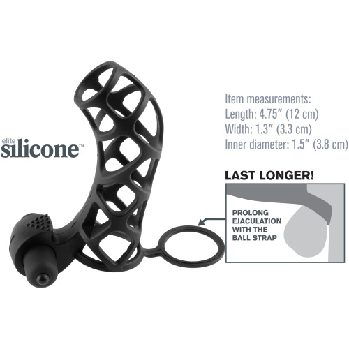 Fantasy X-Tensions Extreme Silicone Power Cage - Black