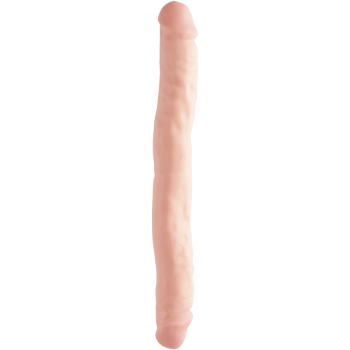 Basix Rubber Works 12 Inch Double Dong - Flesh