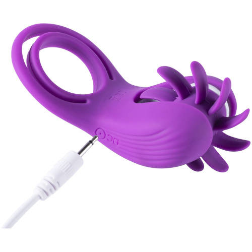 Roxy - Tongue Clit Licker and Cock Ring - Purple