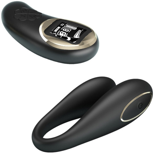 Nathan Double Pleasure Remote Control Vibrator - Black
