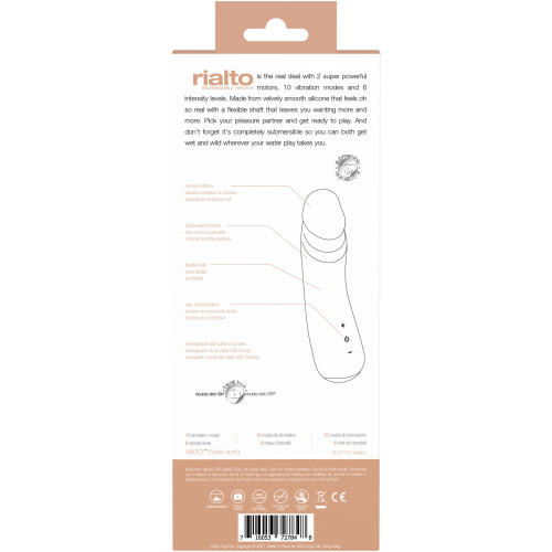 Rialto Rechargeable Vibrator - Vanilla