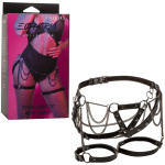 Euphoria Collection Thigh Harness With Chains -  Black