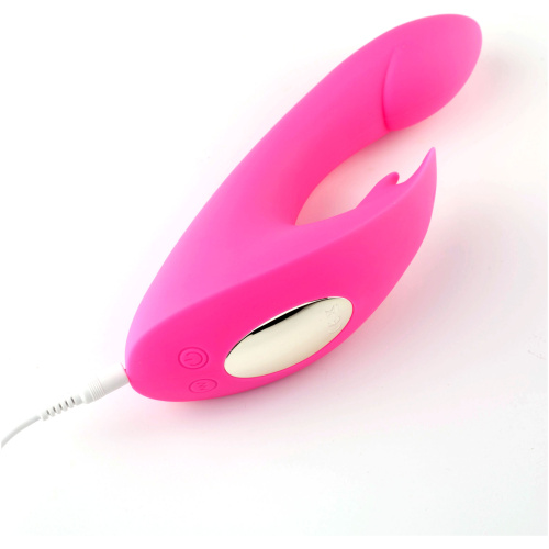 Leah USB Rechargeable Silicone 10-Function Rabbit Vibrator - Pink