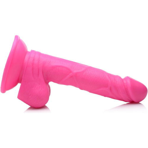 Pop Pecker 6.5 Inch Dildo With Balls - Pink