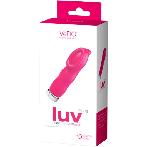 Luv Plus Rechargeable Mini Vibe - Hot in Bed Pink