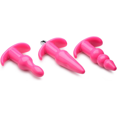 Thrill Trio Anal Plug Set - Pink