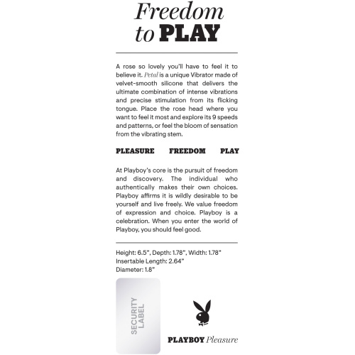 Playboy Pleasure - Petal - Vibrator - Plum