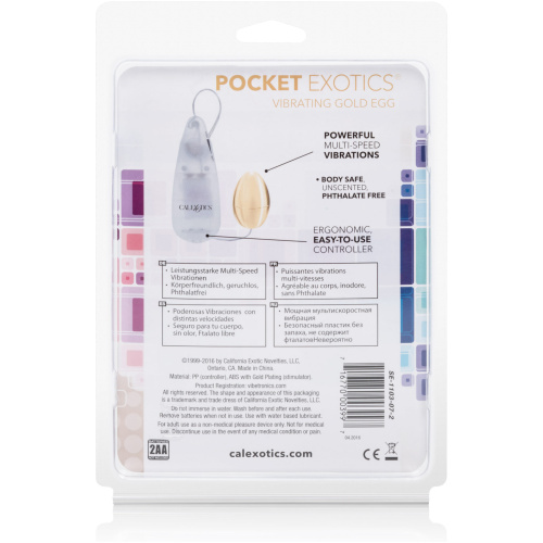 Pocket Exotics Vibrating Egg - Gold