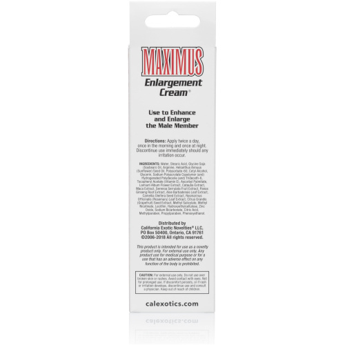 Maximus Enlargement Cream - Packaged