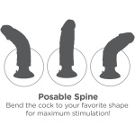 King Cock 7-Inch Vibrating Cock - Brown