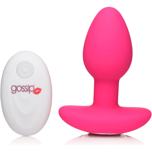 Gossip Pop Rocker 10x Vibrating Silicone Plug - Magenta