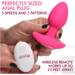 Gossip Pop Rocker 10x Vibrating Silicone Plug - Magenta