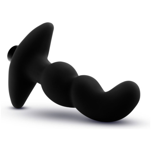 Anal Adventures - Platinum - Silicone Vibrating Prostate Massager 03 - Black