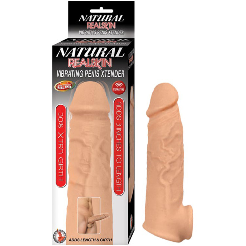 Natural Realskin Vibrating Penis Xtender
