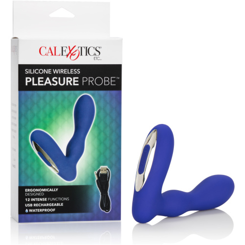 Silicone Wireless Pleasure Probe - Blue Blue