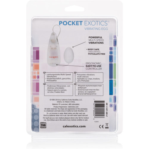 Pocket Exotics Vibrating Ivory Egg