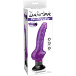 Wall Banger - Vibrating Dildo - Purple