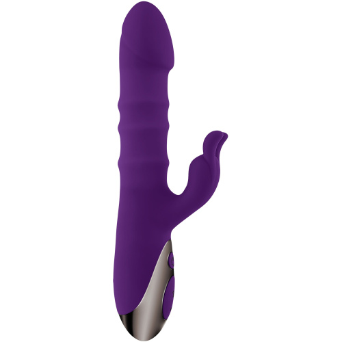 Playboy Pleasure - Hop to It - Rabbit Vibrator - Dark Purple