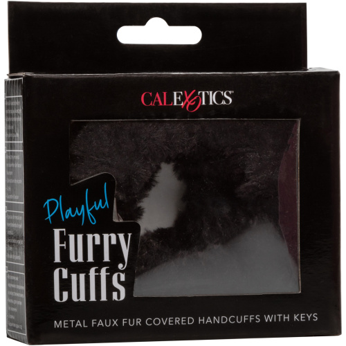 Playful Furry Cuffs - Black