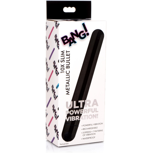 10x Slim Metallic Bullet - Black