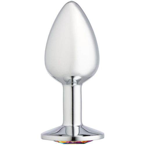 Cloud 9 Novelties Gems Silver Chromed Anal Plug - Small