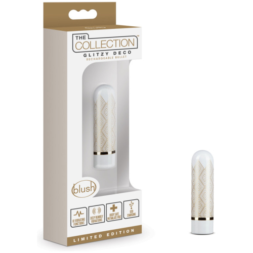 The Collection - Glitzy Deco - Rechargeable Bullet - Gold