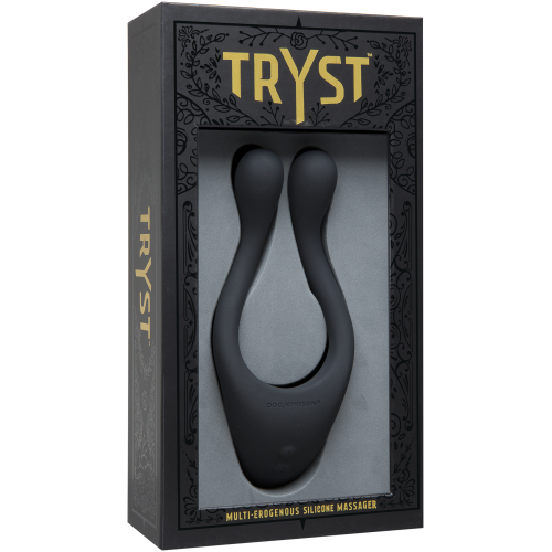 Tryst Multi Erogenous Zone Silicone Massager - Black