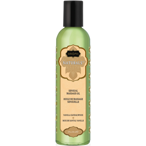 Naturals Massage Oil - Vanilla Sandalwood  8 Fl. Oz.