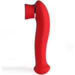 Destiny 15-Function Rechargeable Vibrating - Suction Wand - Cherry Red