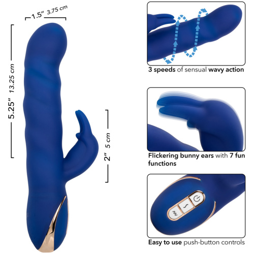 Jack Rabbit Signature Silicone Wave Motion Rabbit - Blue