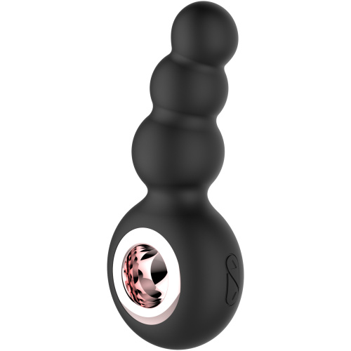 Gender Fluid Quiver Anal Ring Bead Vibe - Black
