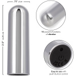 10 Function Rechargeable Bullet - Silver