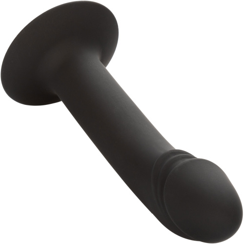 Silicone Curved Anal Stud - Black