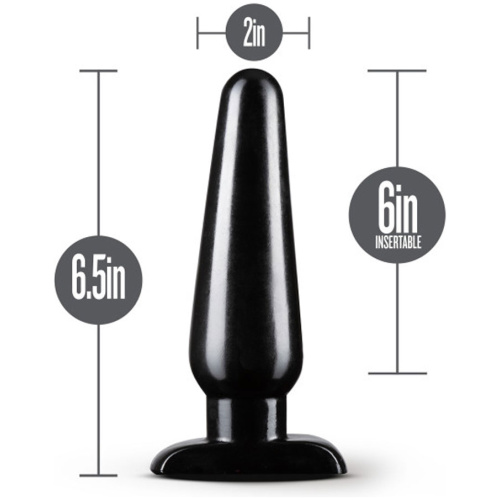 Anal Adventures - Basic Anal Plug - Large - Black