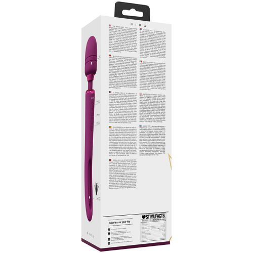 Kiku - Double Wand With G-Spot Flapping - Pink