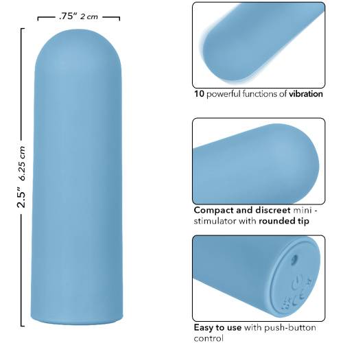 Turbo Buzz Rounded Mini Bullet - Blue