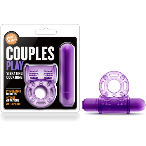 Play With Me - Couples Play - Vibrating Cock Ring - Purple