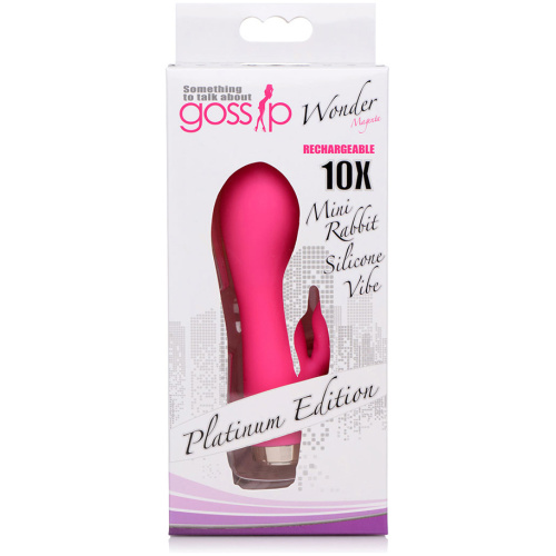 Wonder Mini Rabbit Silicone Vibrator - Pink