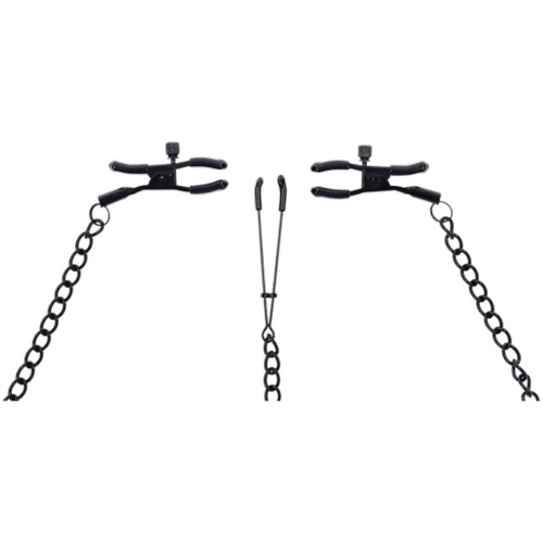 Saffron Nipple to Clit Set - Black
