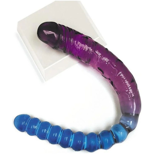 Shade - 17 Inch Double Dong - Violet and Blue