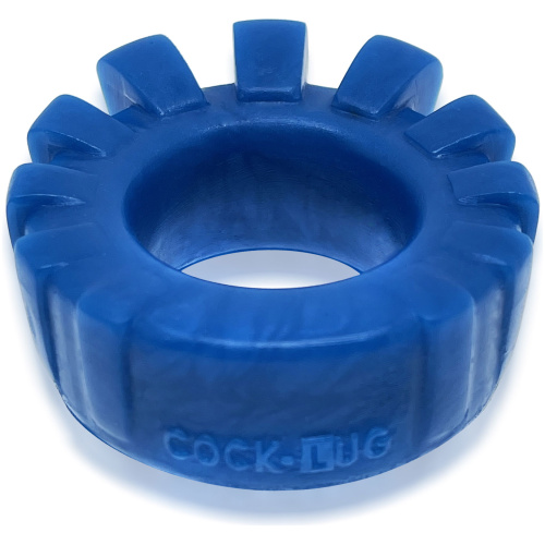 Cock-Lug Lugged Cockring - Marine Blue