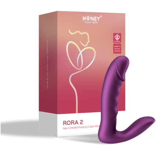Rora - App Controlled Rotating G-Spot Vibrator and Clitoral Stimulator - Purple
