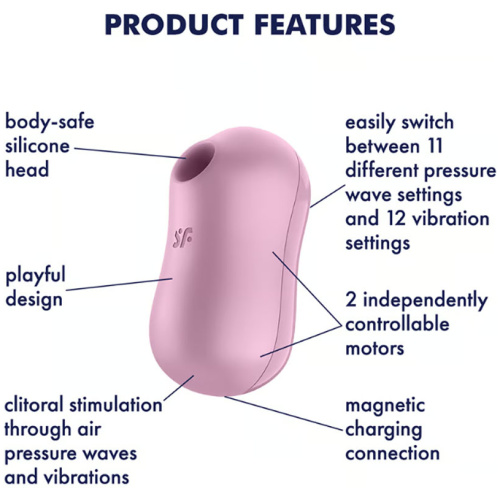 Satisfyer Cotton Candy - Air Pulse Stimulator Plus Vibrator - Lilac