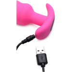 21x Silicone Swirl Plug With Remote - Pink