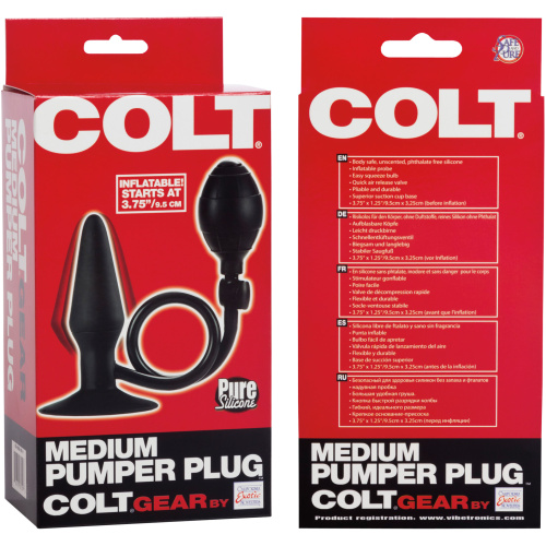 Colt Medium Pumper Plug - Black